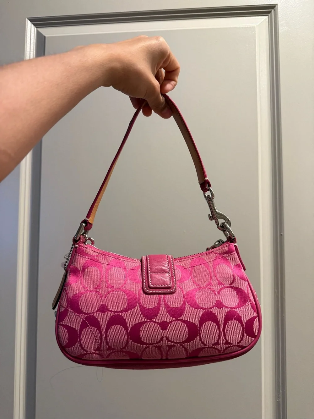Coach rare Demi buckle hot pink